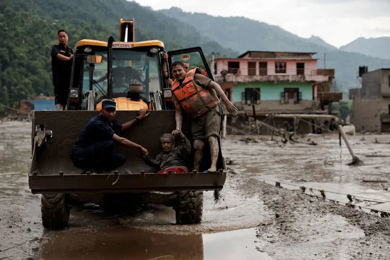 Nepal Flash Flood Washes Away Villages Near Tibet Border